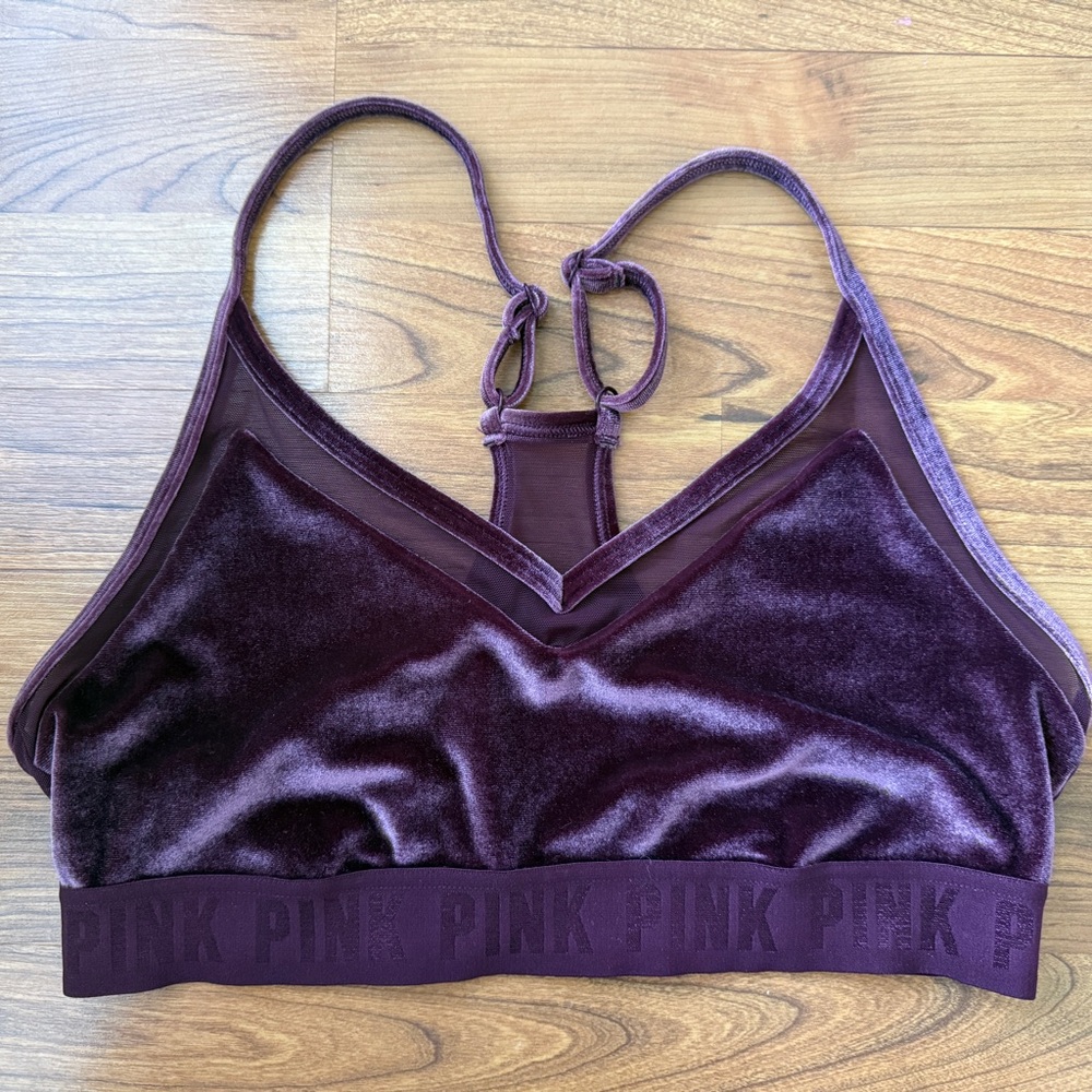 PINK Victoria's Secret Velvet Bralette $16